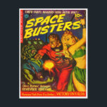 Alien and Spaceman Fighting Over Beautiful Woman Postcard<br><div class="desc">Alien and Spaceman Fighting Over Beautiful Woman Vintage Science Fiction, Horror, and Fantasy Illustration Art. Fantastic collection of retro comic book art available on t-shirts, hats, fridge magnets, pins, buttons, aprons, greeting cards, postcards, bags, covers, dartboards, towels, decorator jars, mugs, water bottles, and many more exciting gift ideas. Wholesale Available....</div>