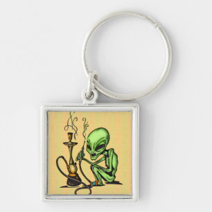 Alien and Water Pipe Keychain