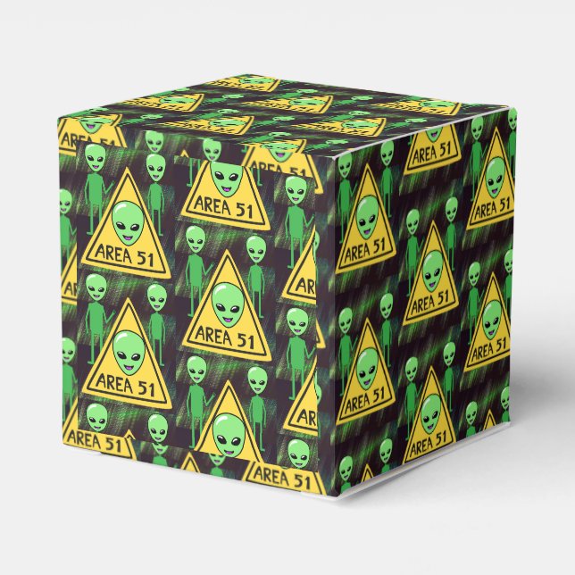 Alien Area 51 Favor Box (Back Side)