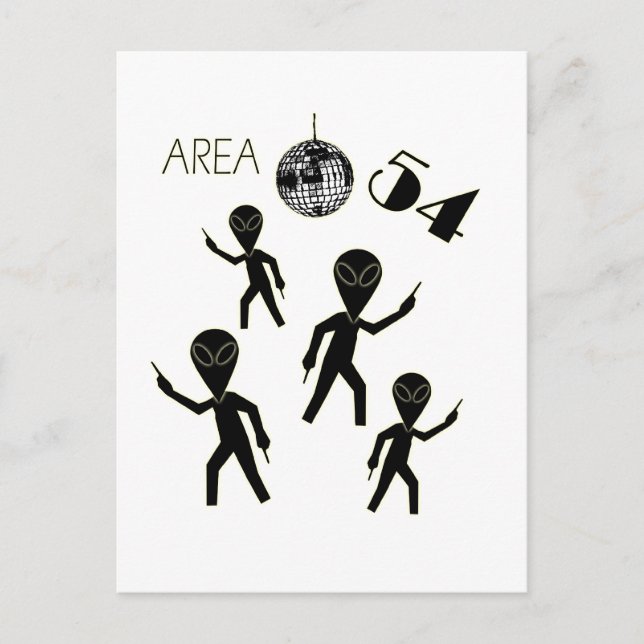 Alien Area 54 Postcard (Front)