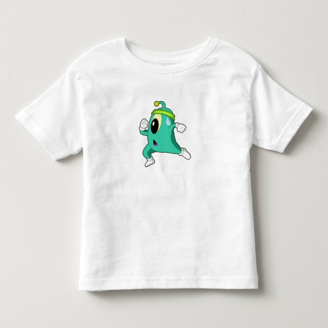 Alien as Runner Toddler T-shirt (Front)