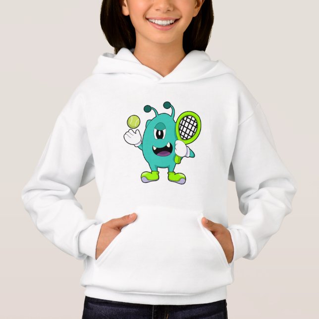 Alien at Tennis with Tennis racket (Front)