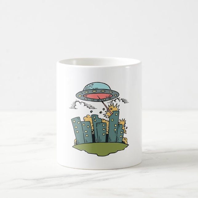 Alien Attack Coffee Mug (Center)