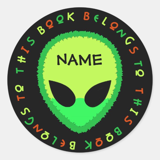 aLiEn Back To School Stickers! Classic Round Sticker (Front)
