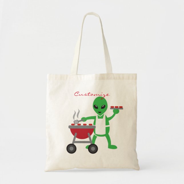 Alien Barbeque Cookout Thunder_Cove Tote Bag (Front)