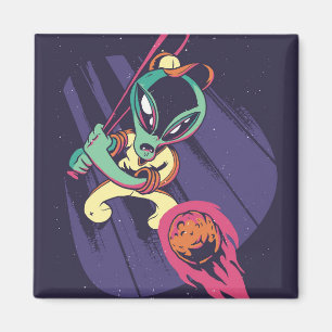 Alien Baseball Magnet