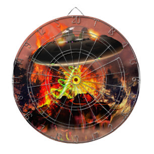 Alien BB-Q Dartboard