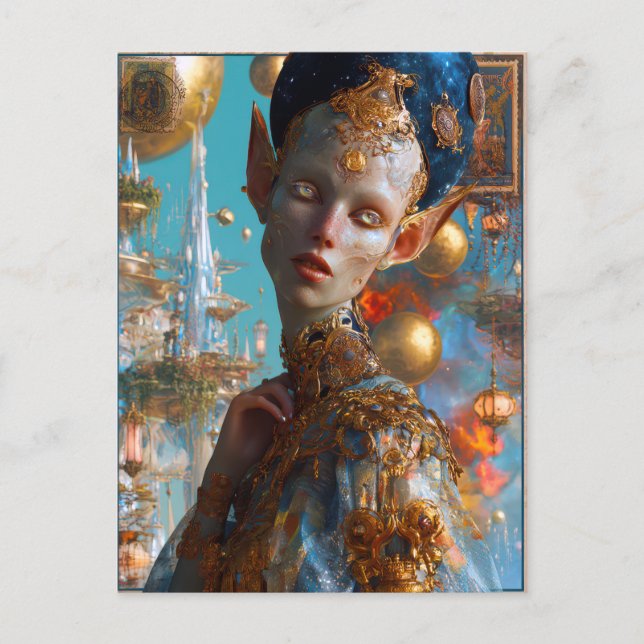 Alien Beauty -Mishtka Postcard (Front)