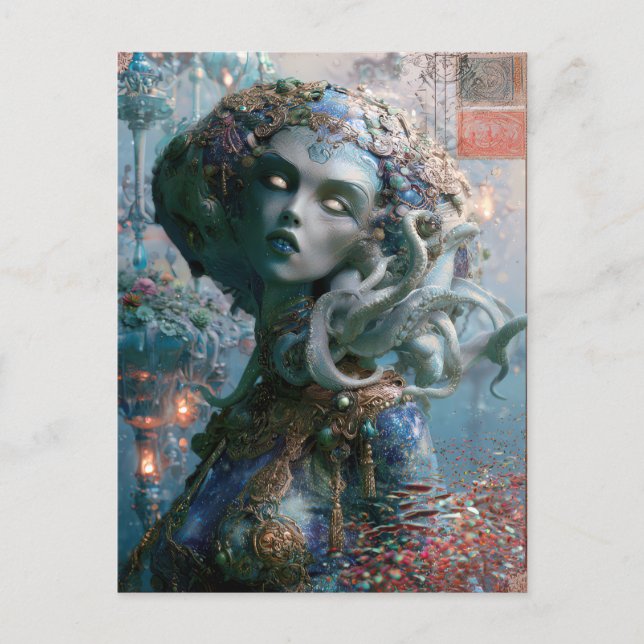 Alien Beauty - Wavelett Postcard (Front)