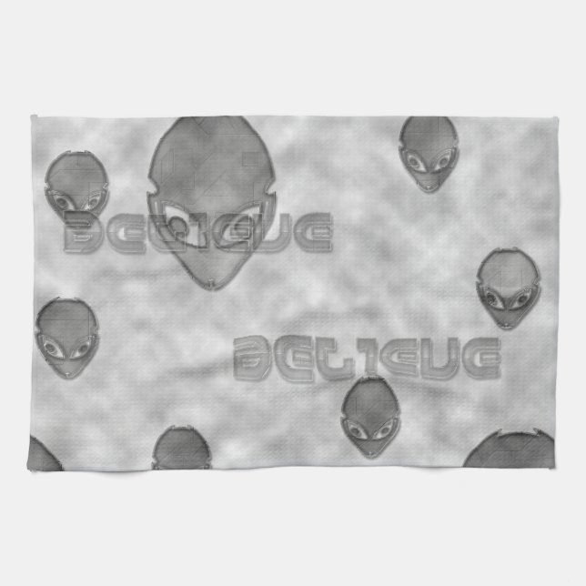 Alien Believe Kitchen Towel (Horizontal)