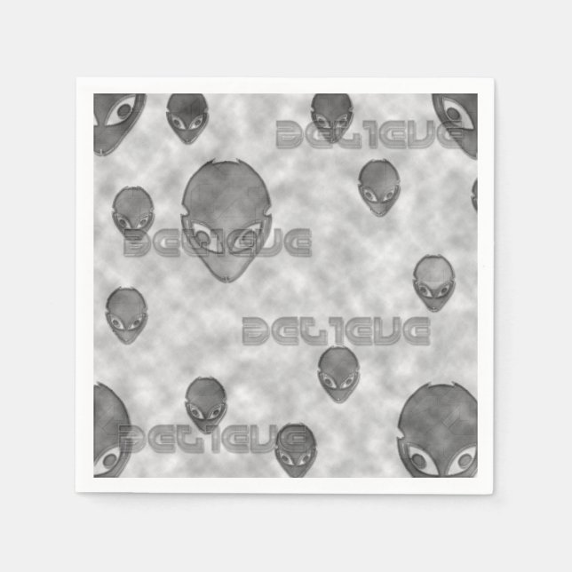 Alien Believe Napkin (Front)