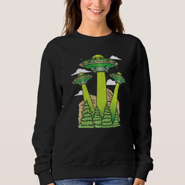 Alien Believer Science Fiction Extraterrestrial Sc Sweatshirt (Front)