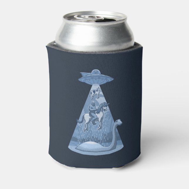 Alien, Bigfoot, Unicorn, Nessie Can Cooler (Can Back)