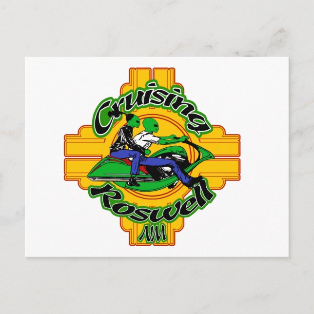 alien bike postcard (Front)