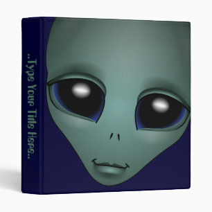 Alien Binder Custom Alien Grey Photo Album Binder