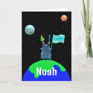 Alien Birthday Card 2 Folded by Jo Images