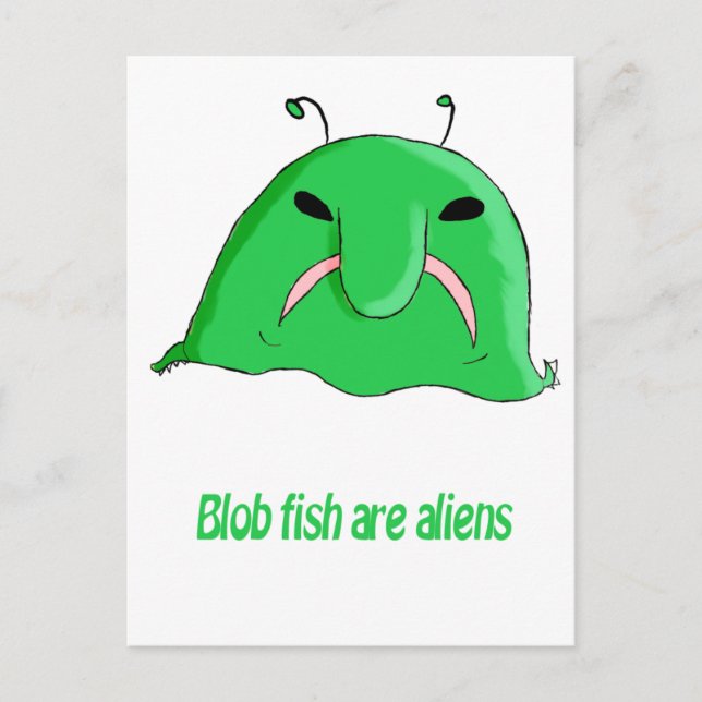 Alien blob postcard (Front)