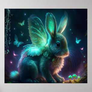 Alien Bunny Poster