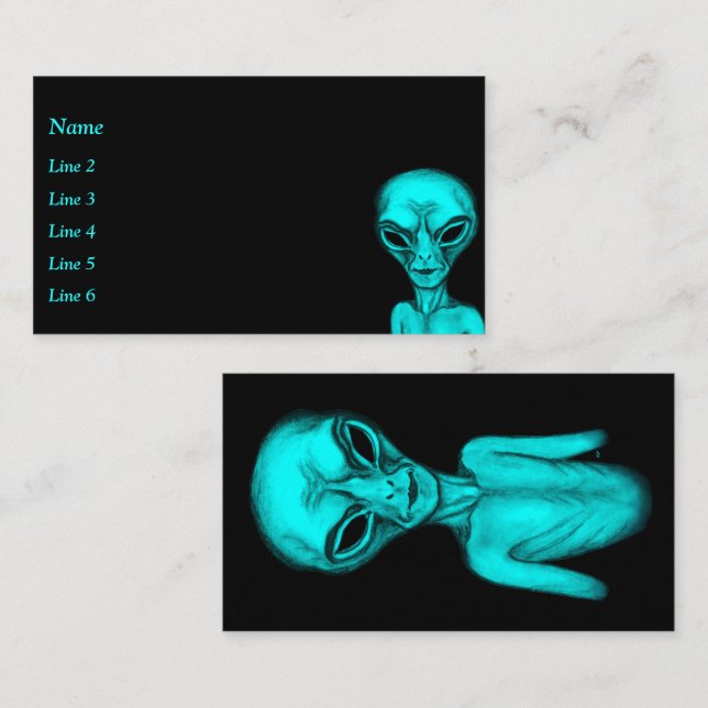 Alien Business Card (Front/Back)