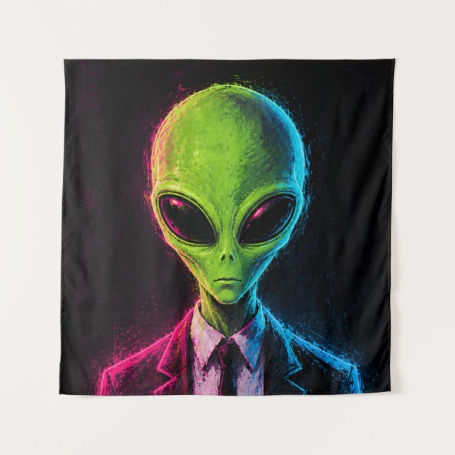 Alien Business Tapestry (Front)