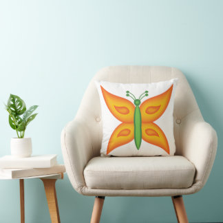 Alien Butterfly Pillow