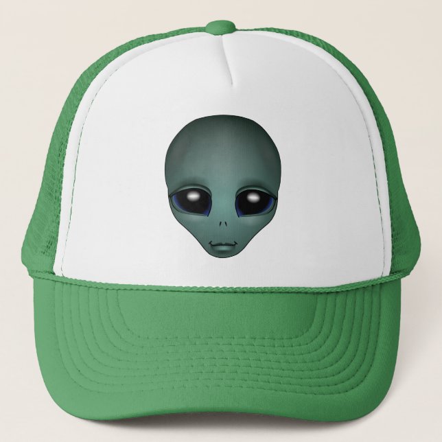 Alien Caps Gifts Alien Trucker Hat & E.T. Keepsake (Front)