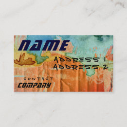 Alien Cardboard Business Card