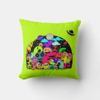 Alien Cartoon Creatures With A Space Theme