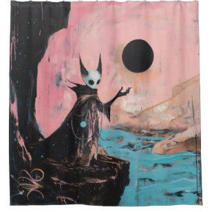 Alien Cat Black Moon Occult Dark Witchy AI Art