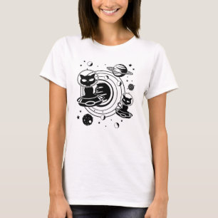Alien Cat Cats Ufo Space Kitten Pets Gift Idea T-Shirt
