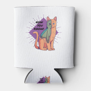 Alien Cat Design Classic T-Shirt Can Cooler