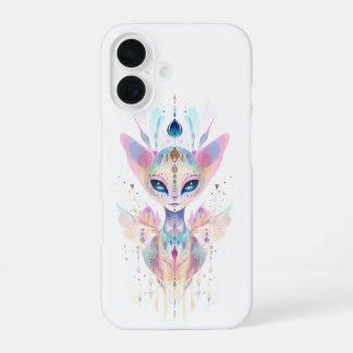 Alien cat face iPhone 16 case