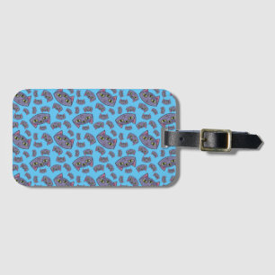 Alien Cat Pattern Luggage Tag