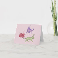 Alien Cats Whimsical Space Cat Funny Sci-Fi