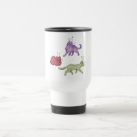 Alien Cats Whimsical Space Cat Funny Sci-Fi