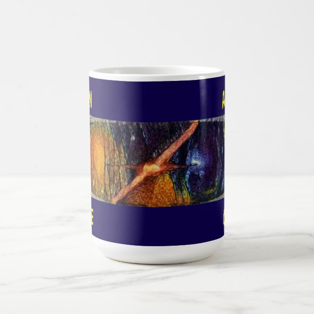 Alien Cave - Purple with Dual Title Magic Mug (Center)