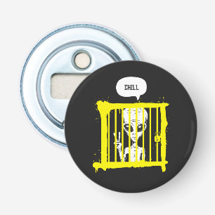 Alien Chill In Prison  Bottle Opener