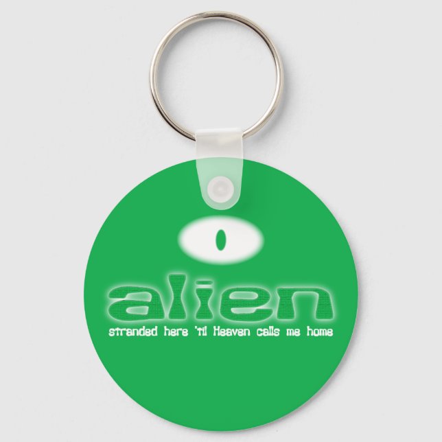 Alien Christian keychain/keyring Keychain (Front)