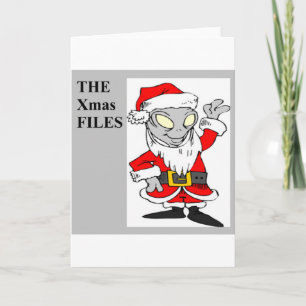 alien christmas holiday card