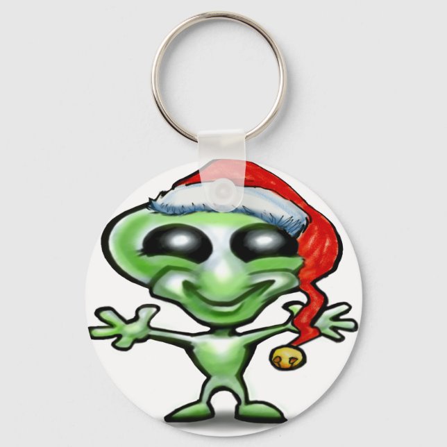 Alien Christmas Keychain (Front)