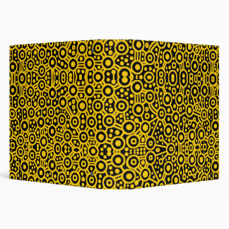 Alien Circuits - Amber on Black (1.5in) Binder