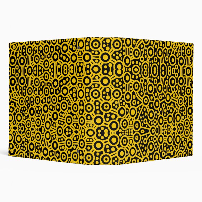 Alien Circuits - Amber on Black (2.0in) Binder (Background)