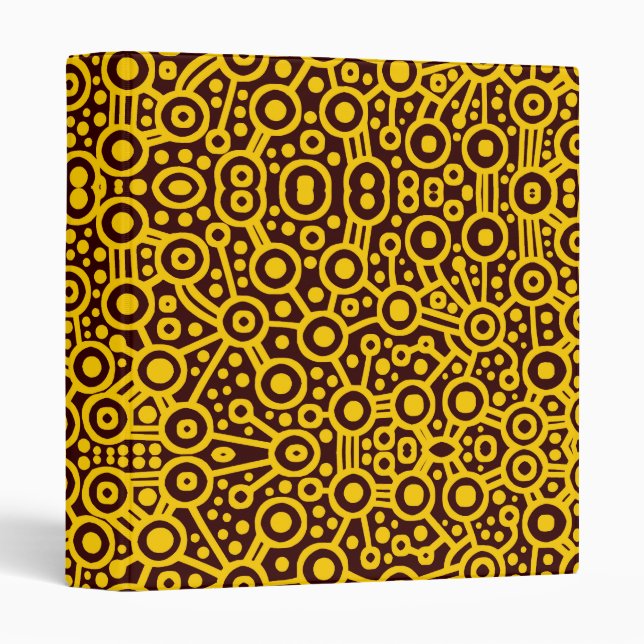 Alien Circuits - Amber on Dark Brown Binder (Front/Spine)