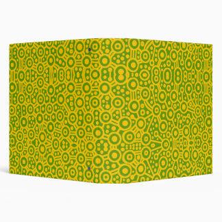Alien Circuits - Amber on Green (1.5in) Binder