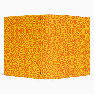 Alien Circuits - Amber on Orange Binder