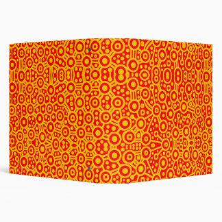 Alien Circuits - Amber on Red (1.5in) Binder