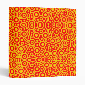 Alien Circuits - Amber on Red Binder