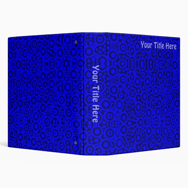 Alien Circuits - Shades of Blue (1.5) Binder (Background)