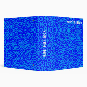 Alien Circuits - Shades of Blue (2.0in) Binder