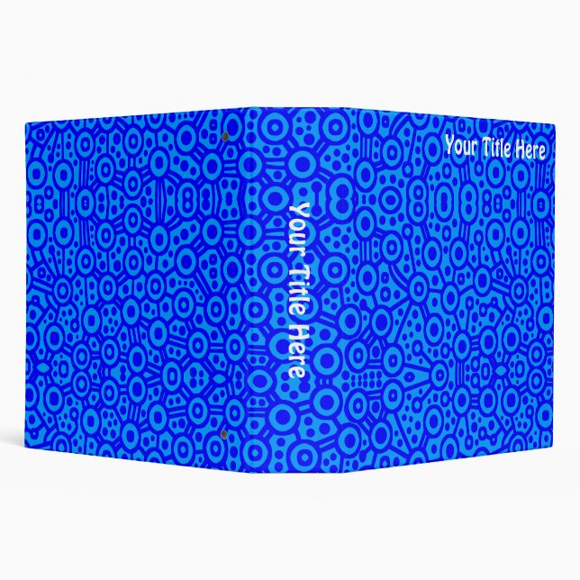 Alien Circuits - Shades of Blue (2.0in) Binder (Background)
